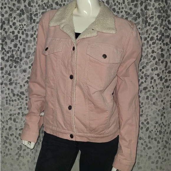 Harper Heritage Pink Corduroy Sherpa-Lined Women's Jacket - Picture 4 of 14